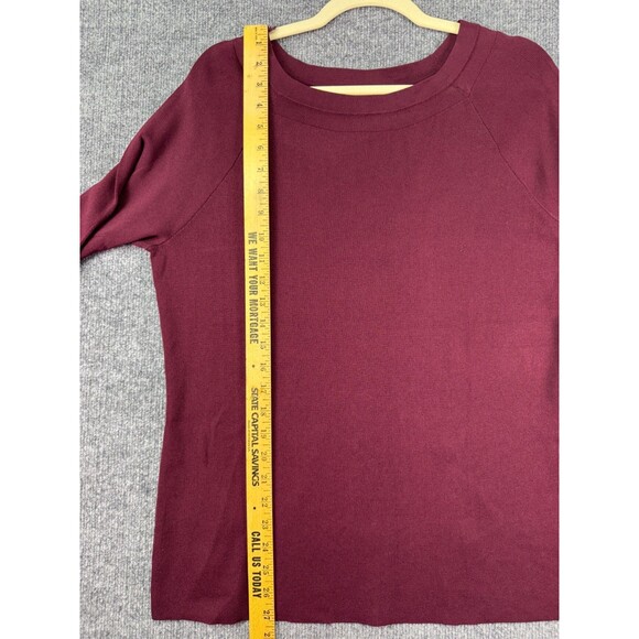 Anna Sui INC Women's Long Sleeve Blouse Size XXL Bell Sleeves Burgundy NWT - Picture 6 of 12